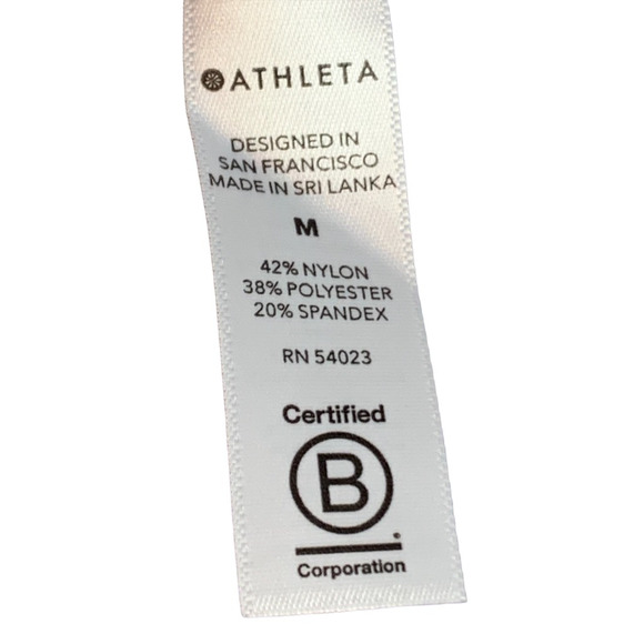 Athleta Womens Hoodie Sweatshirt  Camouflage Thumb Holes Stretch Medium Cropped - Picture 9 of 10